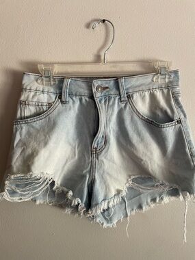 Rewash Super High Rise Wedge Vintage Revival Shorty Shorts, Size 5 / 27, EUC
